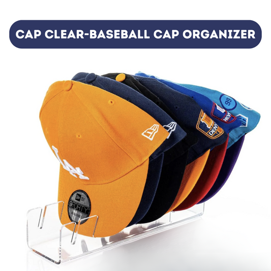 "CapClear 7-Slot Baseball Cap Organizer"