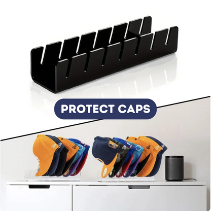 "CapClear 7-Slot Baseball Cap Organizer"