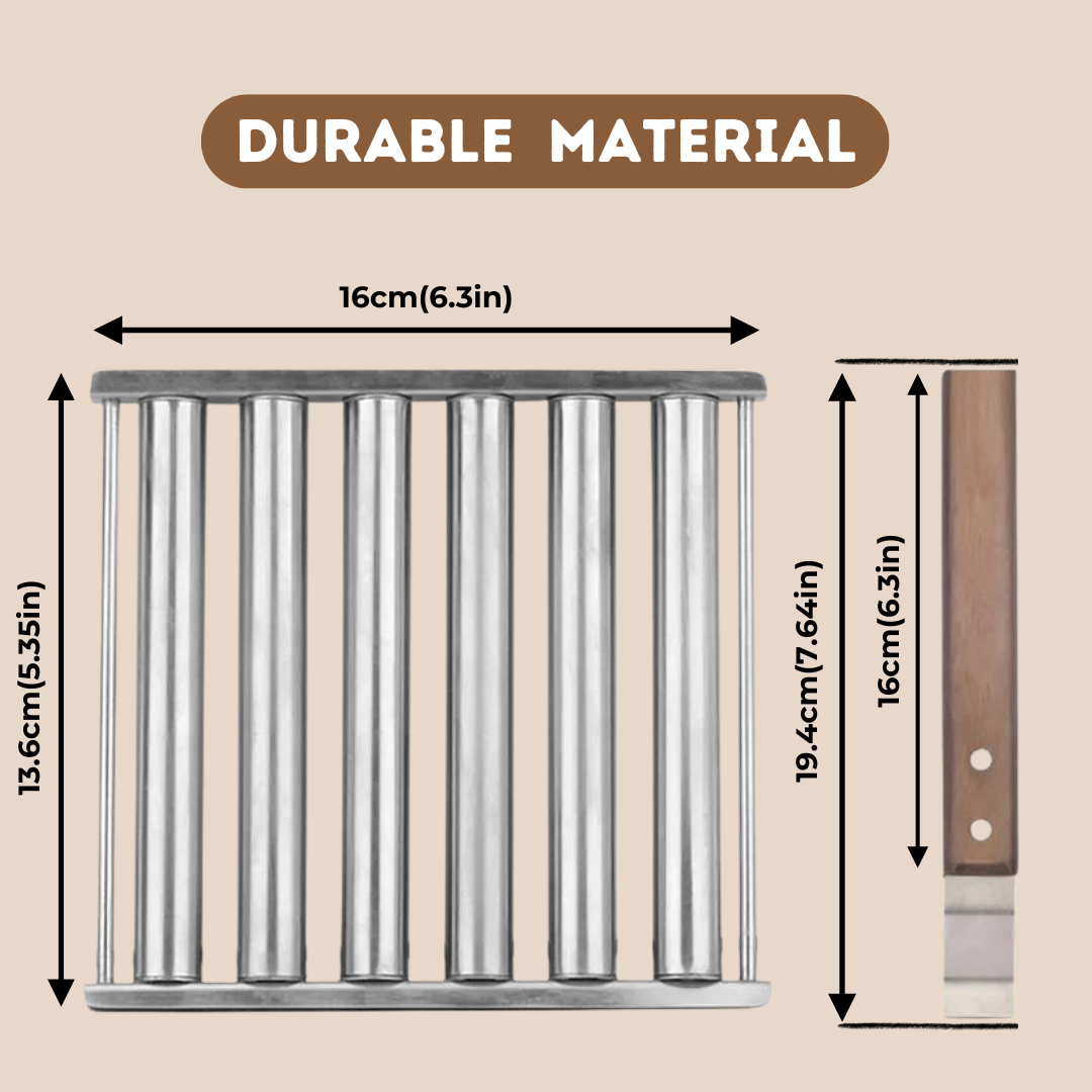 "Roll with Flavor: Stainless Steel Hot Dog Roller - Your Ultimate Grilling Companion!"
