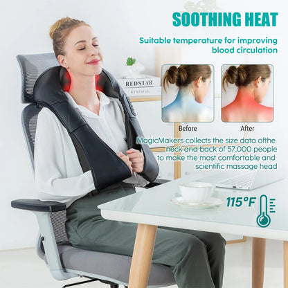 RelaxU™ Heated Shiatsu Neck & Body Massager