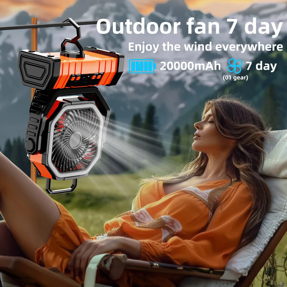 Rechargeable Portable Camping Fan