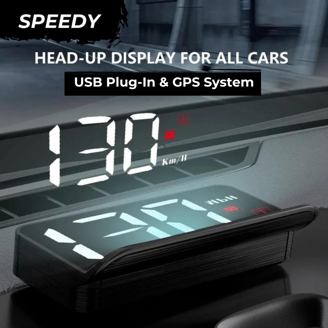 SPEEDY- Head-Up Display GPS Speedometer for All Cars