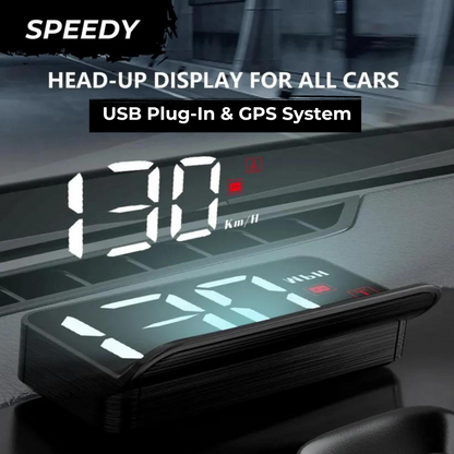 SPEEDY- Head-Up Display GPS Speedometer for All Cars