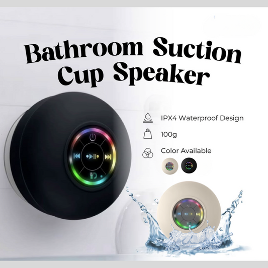 "Waterproof ShowerGlow Speaker"