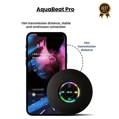 "Waterproof ShowerGlow Speaker"