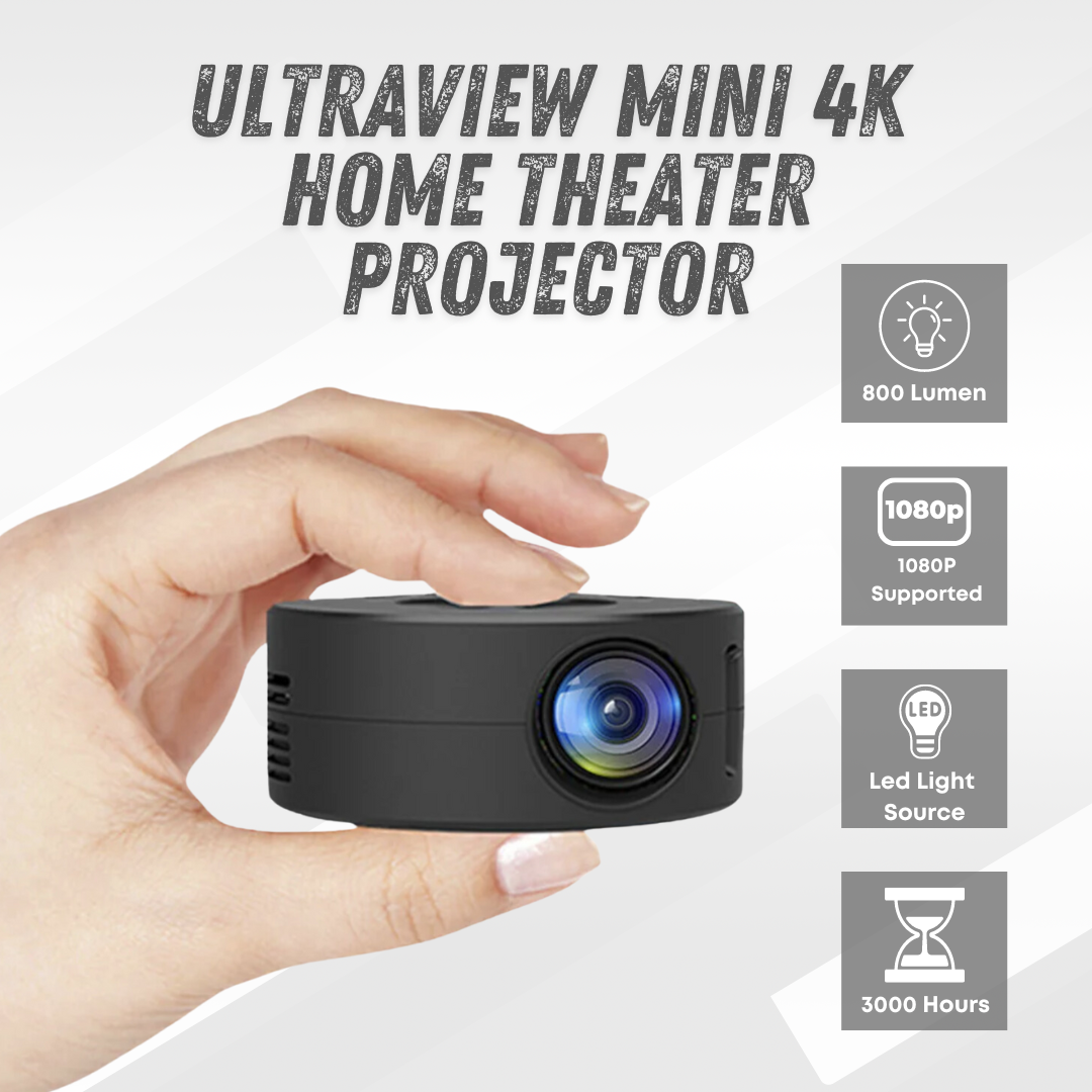 UltraView YT200 Mini 4K Home Theater Projector