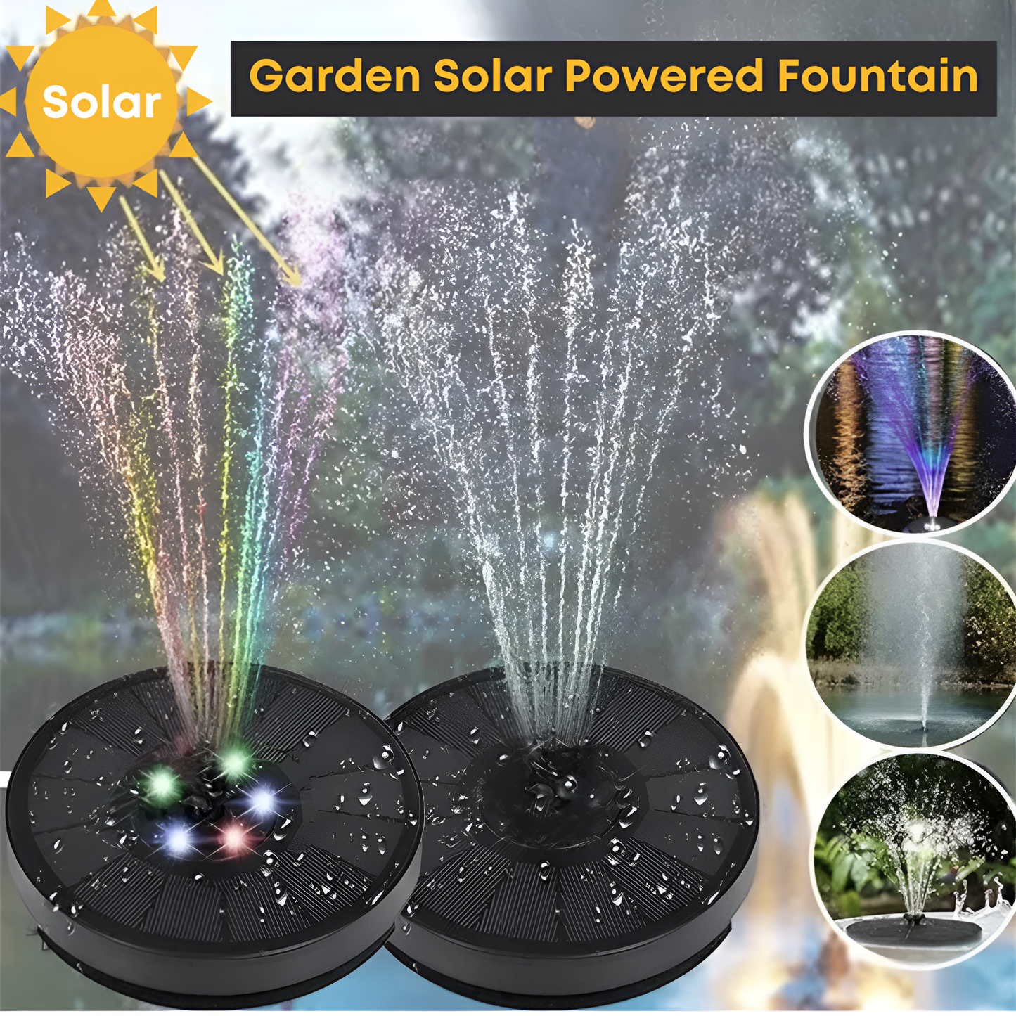 Garden Solar Powered Fountain