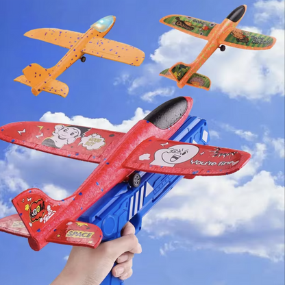 "Launch & Fly: 10M Foam Plane Glider Toy for Kids"