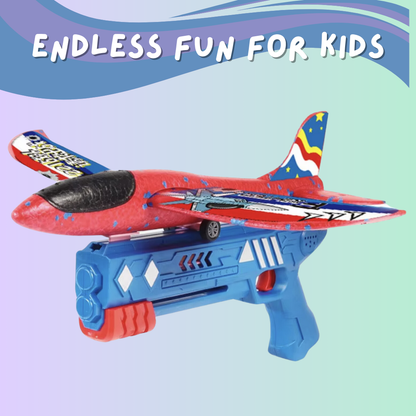 "Launch & Fly: 10M Foam Plane Glider Toy for Kids"